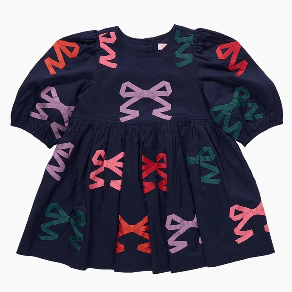 pink chicken bow dress Girls Eloise Dress